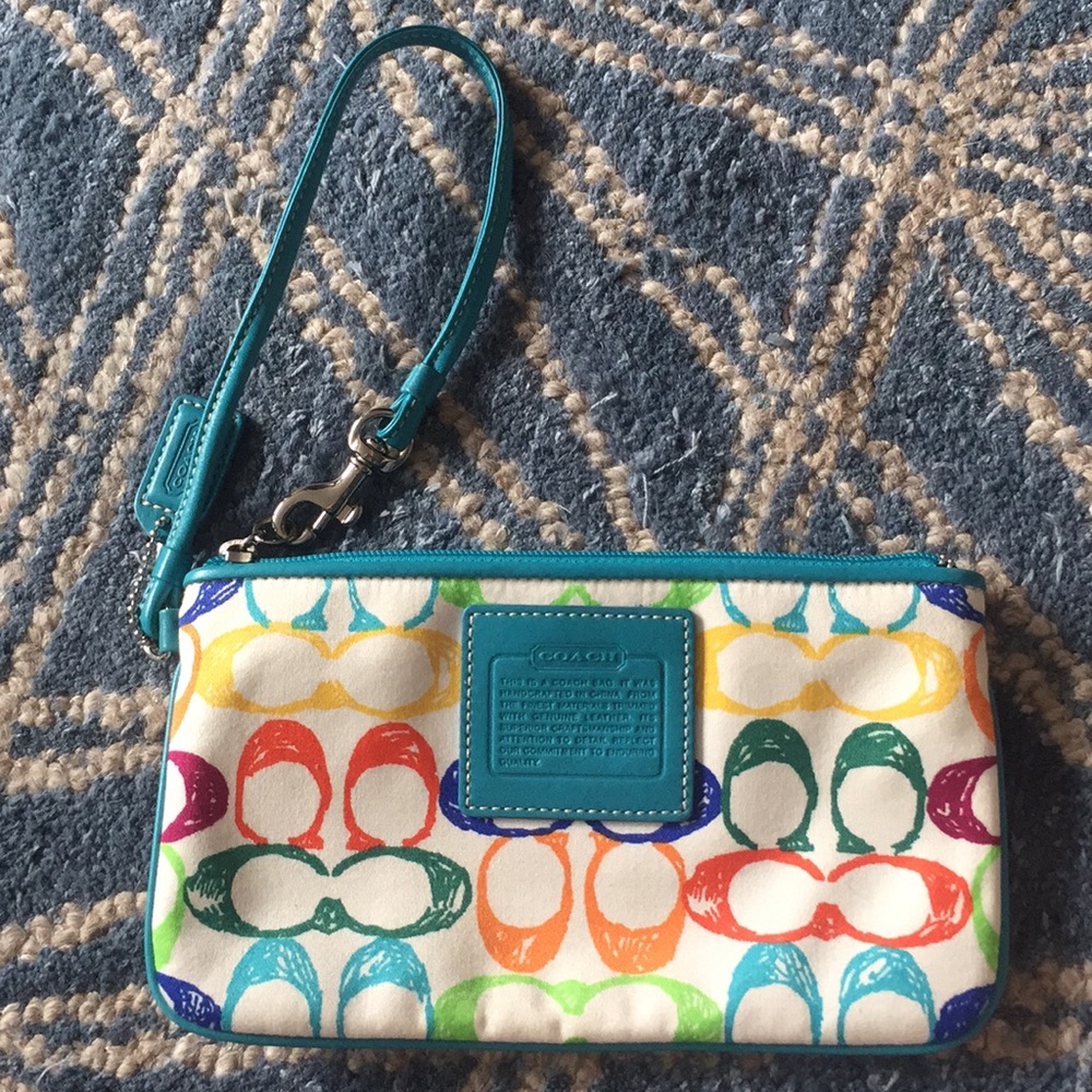 Coach Wristlet with Pristine Condition Interior